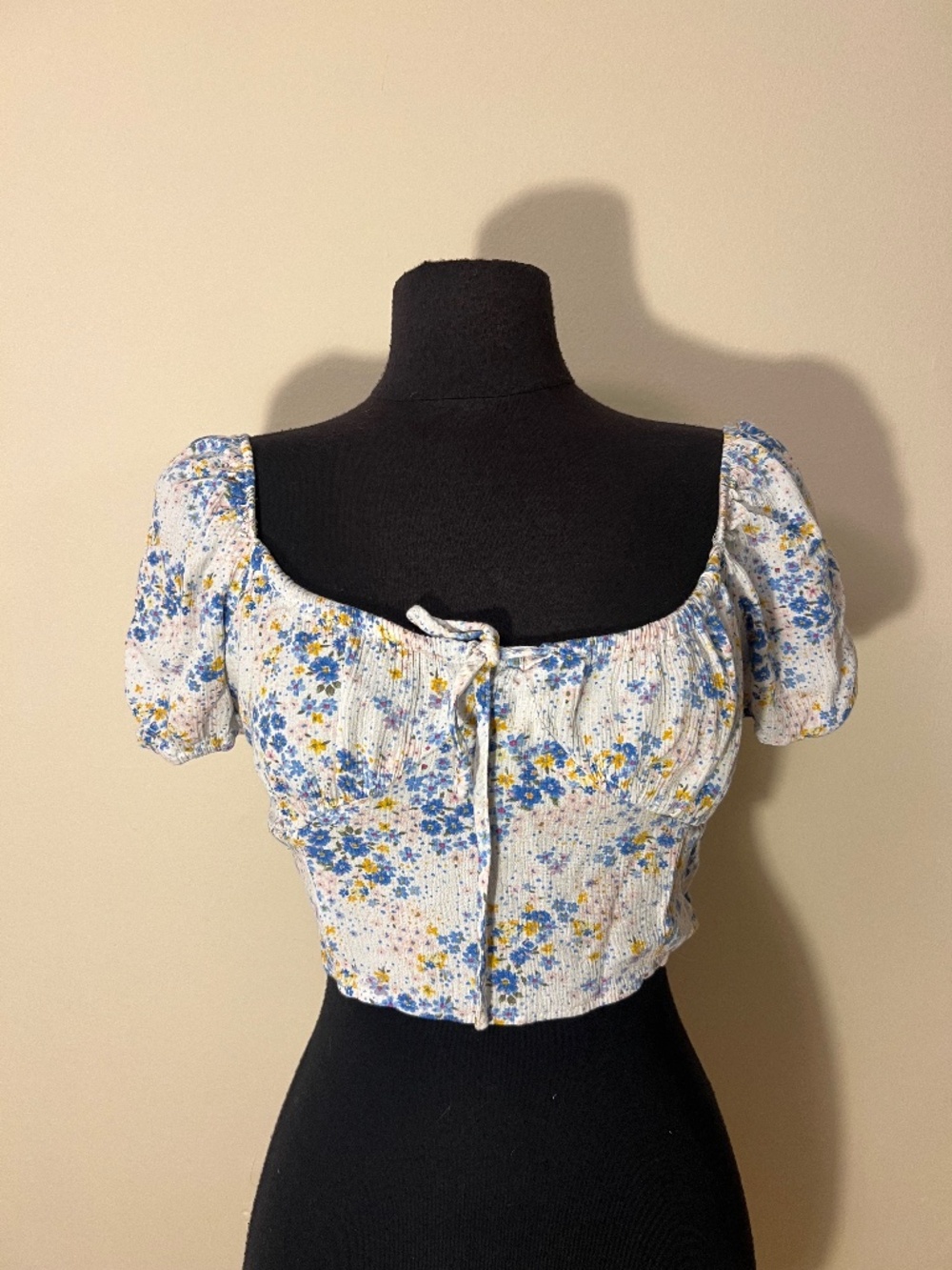 Forever 21 Floral Cottage Core Cropped Top